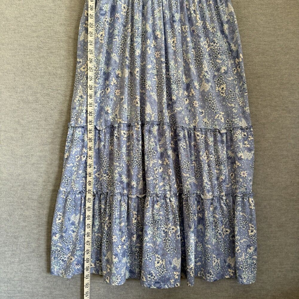 Lucky Brand Floral Tiered Dress XXL Boho Cottagecore Smocked Garden Party Dainty - Picture 7 of 10